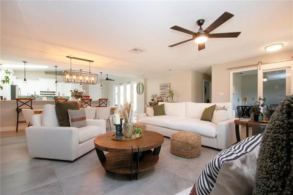Dining room, Interior, Kitchen, Living room, Pendant Lights