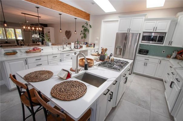Interior, Kitchen, Pendant Lights, Stainless Steel Appliances