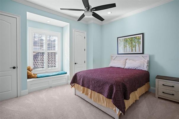 Bedroom, Interior, Recessed Lighting