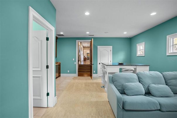 Game Room, Interior, Recessed Lighting