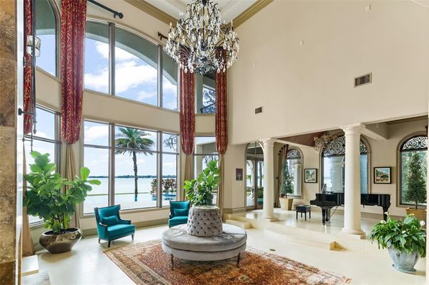 Chandelier, Interior, Piano, Water