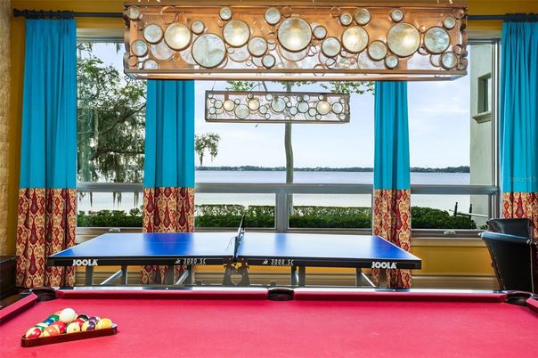 Billiard Table, Game Room, Interior, Water