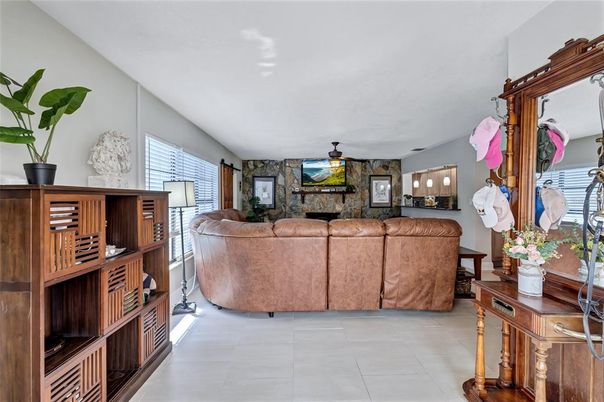Interior, Living room, Stone Walls
