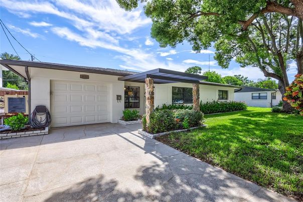 Attached, Backyard, Exterior, Facade, Ranch