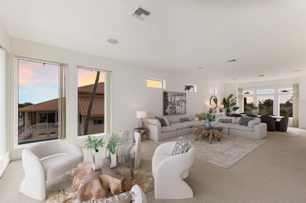 Interior, Living room, Recessed Lighting