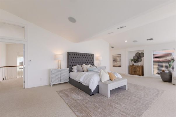 Bedroom, Interior, Recessed Lighting