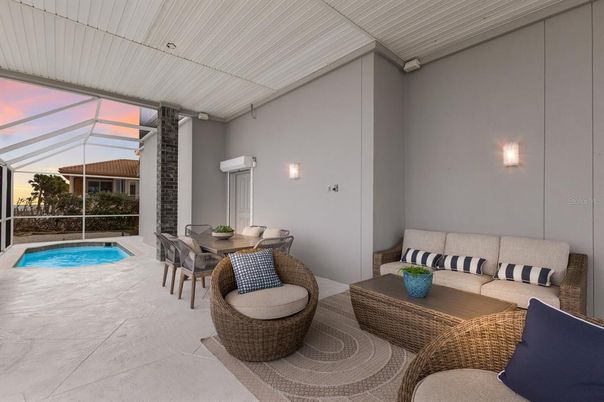 Dining room, Glass Ceilings, Interior, Pool, Sun Room