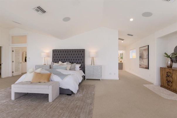 Bedroom, Interior, Recessed Lighting