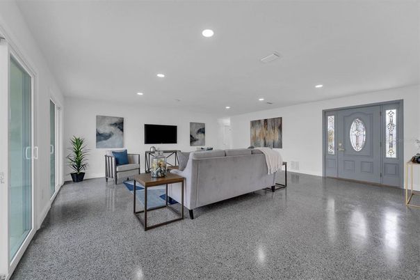 Interior, Living room, Recessed Lighting