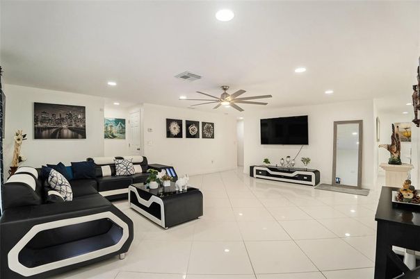 Interior, Living room, Recessed Lighting
