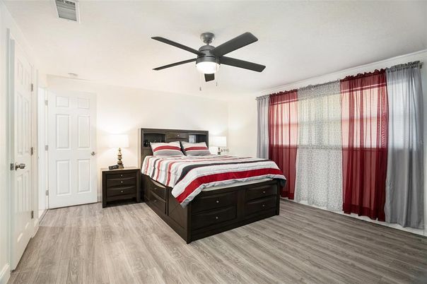 Bedroom, Interior, Wood Texture Flooring