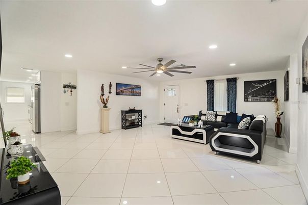 Interior, Living room, Recessed Lighting