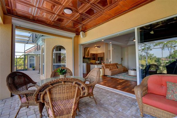 Dining room, Interior, Living room, Pendant Lights, Wooden Ceilings, Wood Texture Flooring