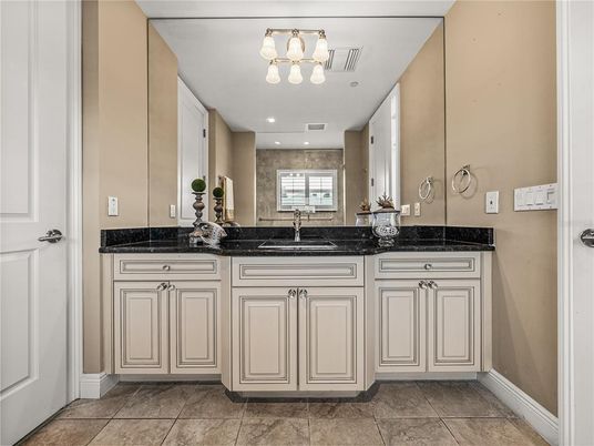 Bathroom, Dual Sink Vanities, Interior, Recessed Lighting