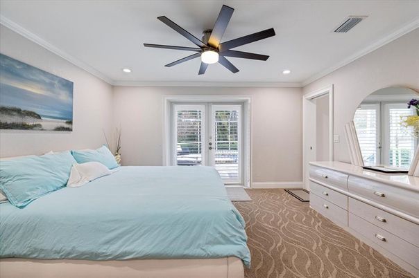 Bedroom, Interior, Recessed Lighting
