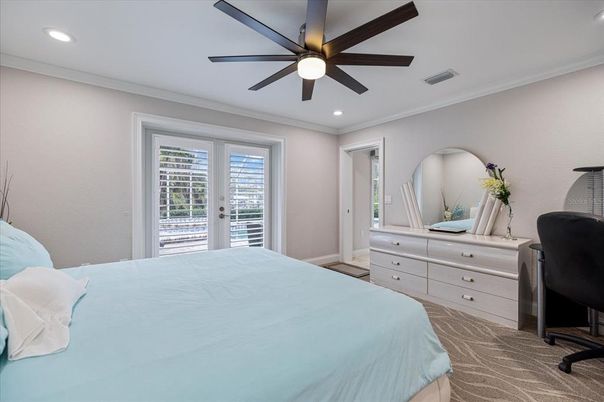 Bedroom, Interior, Recessed Lighting