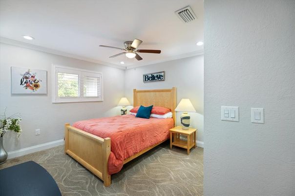 Bedroom, Interior, Recessed Lighting