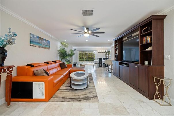 Interior, Living room, Recessed Lighting