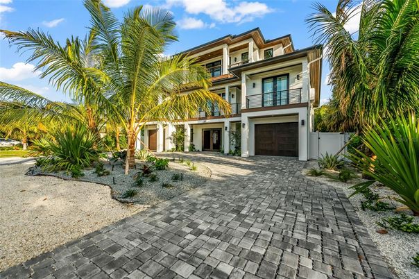Attached, Backyard, Exterior, Facade, Mediterranean