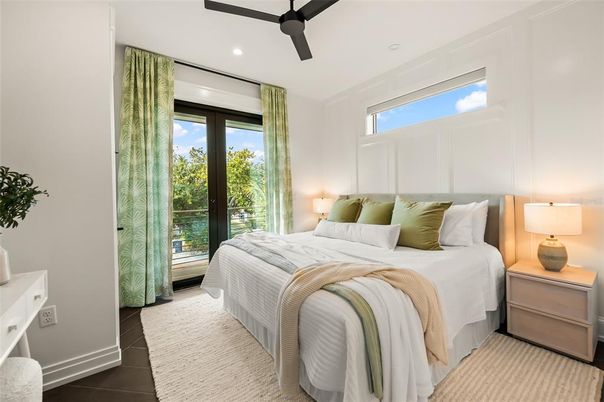 Bedroom, Interior, Recessed Lighting