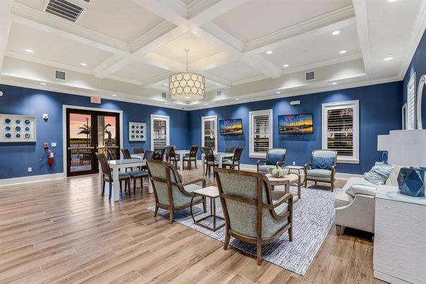 Dining room, Interior, Living room, Pendant Lights, Recessed Lighting, Wood Texture Flooring