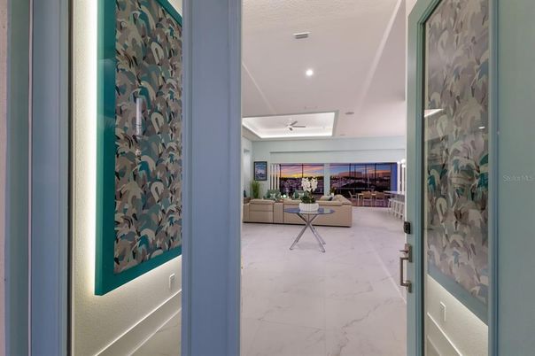 Interior, Living room, Marble, Recessed Lighting