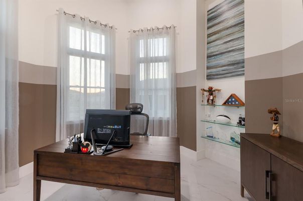 Home Office, Interior, Marble