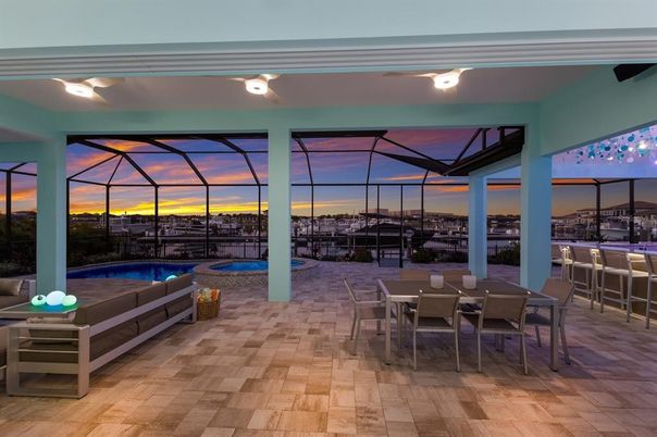 Dining room, Glass Ceilings, Interior, Pool, Sun Room