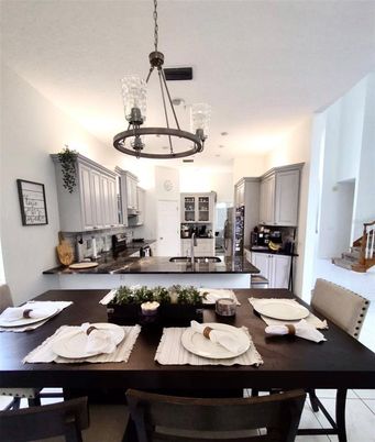 Dining room, Interior, Kitchen, Pendant Lights