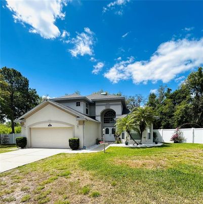 Attached, Backyard, Exterior, Facade, Mediterranean