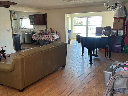 Interior, Kitchen, Living room, Piano, Wood Texture Flooring