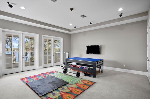 Fitness Equipment, Game Room, Interior, Recessed Lighting