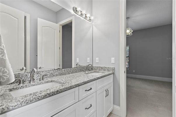 Bathroom, Dual Sink Vanities, Interior, Pendant Lights