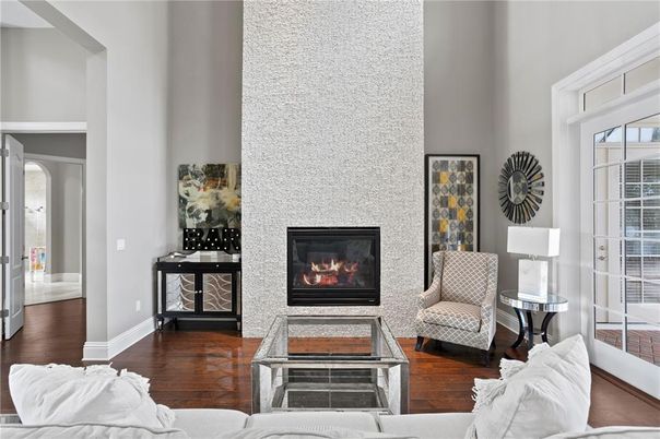 Fireplace, Interior, Living room, Wood Texture Flooring