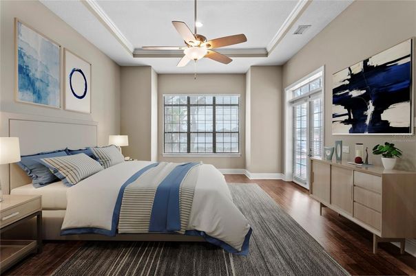 Bedroom, Interior, Wood Texture Flooring