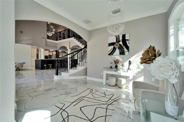 Interior, Marble, Pendant Lights