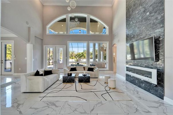 Fireplace, Interior, Living room, Marble