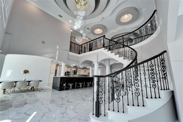 Interior, Marble, Recessed Lighting
