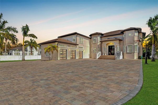Attached, Backyard, Exterior, Facade, Mediterranean