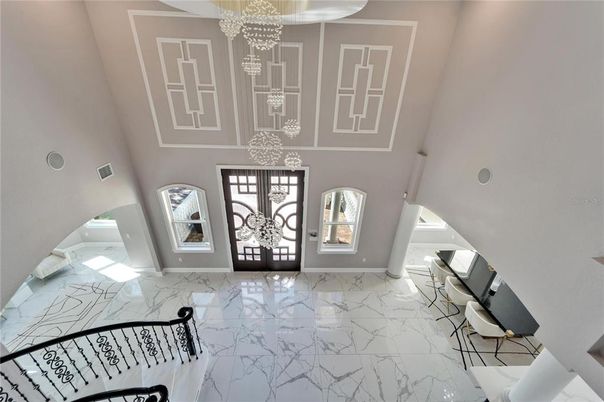 Chandelier, Interior, Marble