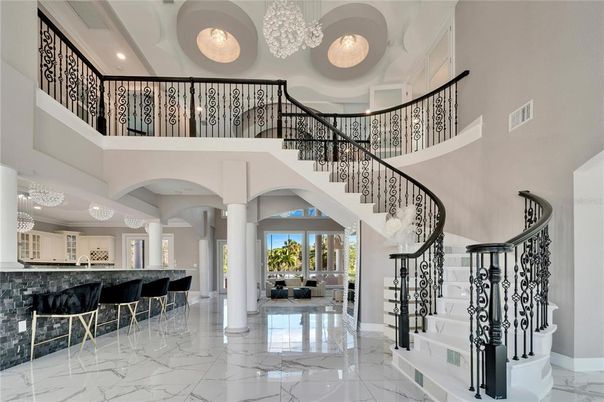 Interior, Marble, Pendant Lights, Recessed Lighting