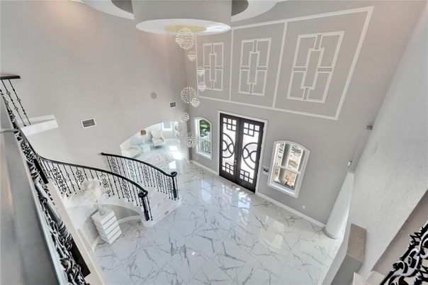 Chandelier, Interior, Marble