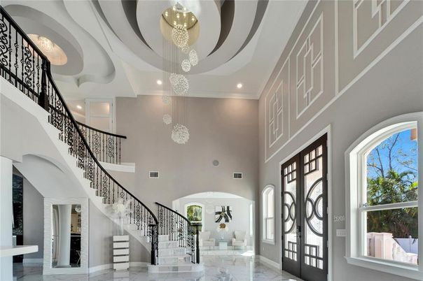Interior, Marble, Pendant Lights, Recessed Lighting
