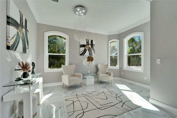 Chandelier, Interior, Marble