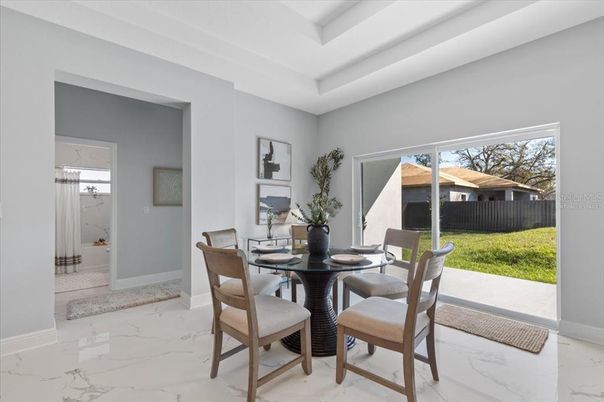 Dining room, Interior, Marble