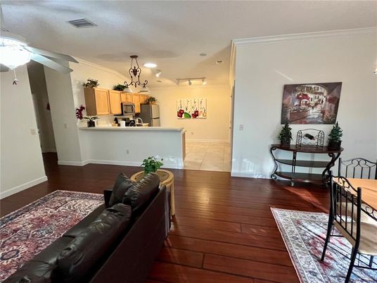 Interior, Kitchen, Living room, Wood Texture Flooring