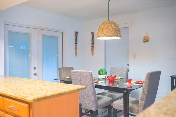 Dining room, Interior, Pendant Lights