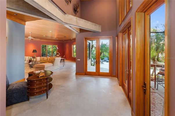 Interior, Living room, Recessed Lighting, Wooden Ceilings