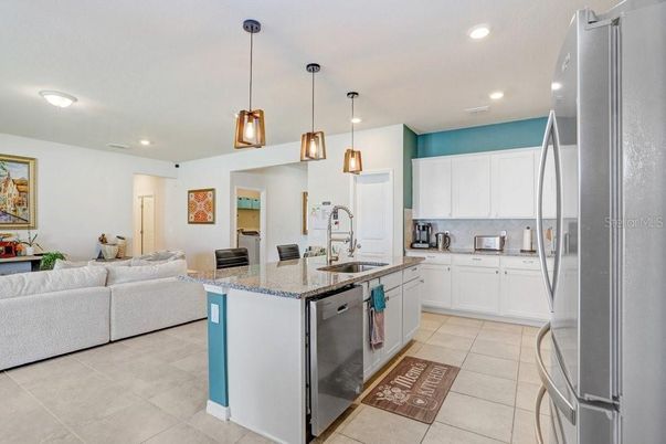 Interior, Kitchen, Living room, Pendant Lights, Recessed Lighting