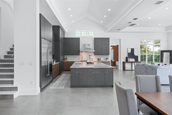 Interior, Kitchen, Recessed Lighting, Stainless Steel Appliances